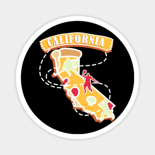 Pizza Lover In California Magnet